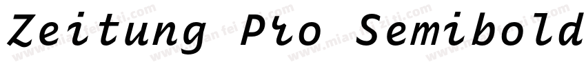 Zeitung Pro Semibold字体转换